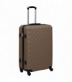 vidaXL Hardcase Trolley Brown ABS