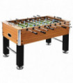 Football Table Steel 60 kg 140x74.5x87.5 cm Light Brown and Black