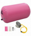 Inflatable Gymnastic Roll with Pump 100x60 cm PVC Pink