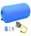 Inflatable Gymnastic Roll with Pump 100x60 cm PVC Blue