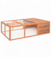 Garden Animal Cage 150x100x50 cm Solid Firwood