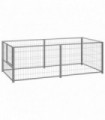 Dog Kennel Silver 200x100x70 cm Steel