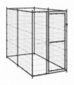 vidaXL Outdoor Dog Kennel Steel 110x220x180 cm