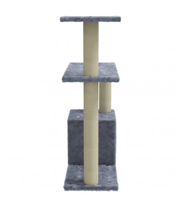 Cat Tree with Sisal Scratching Posts Light Grey 70 cm