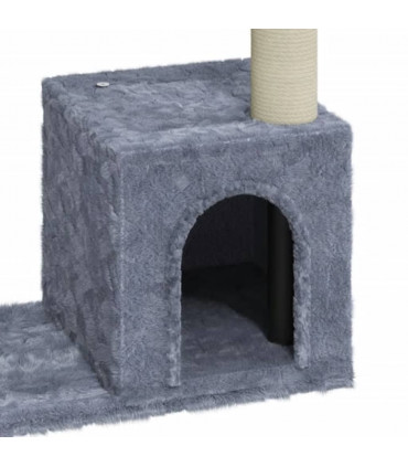 Cat Tree with Sisal Scratching Posts Light Grey 70 cm