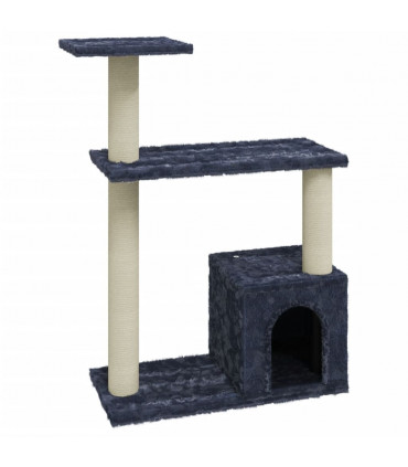 Cat Tree with Sisal Scratching Posts Dark Grey 70 cm