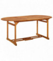 Garden Dining Table 180x90x75 cm Solid Acacia Wood