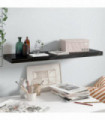 vidaXL Floating Wall Shelf High Gloss Black 90x23.5x3.8 cm MDF