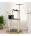 Cat Tree with Sisal Scratching Posts Dark Grey 147 cm