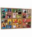 vidaXL Collage Photo Frame for 24x(13x18 cm) Picture Light Brown MDF