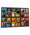 vidaXL Collage Photo Frame for 24x(13x18 cm) Picture Dark Brown MDF