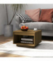 Coffee Table Honey Brown 50x50x33.5 cm Solid Pinewood