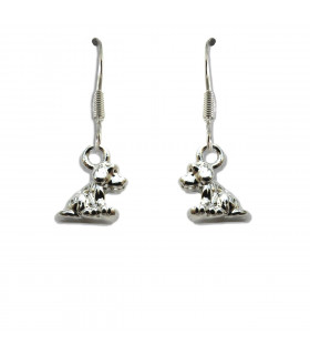 Little Dog Drop Earrings