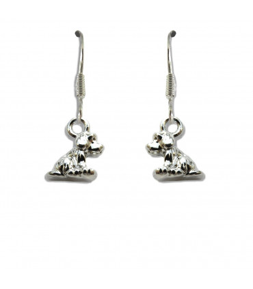 Little Dog Drop Earrings