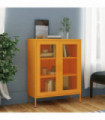Storage Cabinet Mustard Yellow 80x35x101.5 cm Steel