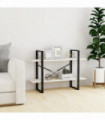 2-Tier Book Cabinet White 100x30x70 cm Solid Pine Wood