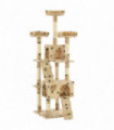 vidaXL Cat Tree with Sisal Scratching Posts 170 cm Paw Prints Beige