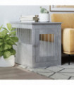 vidaXL Dog Crate Furniture Concrete Grey 55x75x65 cm Engineered Wood