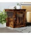 vidaXL Dog Crate Furniture Smoked Oak 55x75x65 cm Engineered Wood