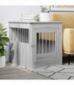 vidaXL Dog Crate Furniture Grey Sonoma 64.5x80x71 cm Engineered Wood