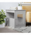 vidaXL Dog Crate Furniture Grey Sonoma 55x80x68 cm Engineered Wood