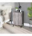 vidaXL Bedside Cabinet Grey Sonoma 40x35x70 cm Engineered Wood