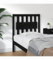 vidaXL Bed Headboard Black 80.5x4x100 cm Solid Wood Pine