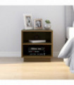 vidaXL Bedside Cabinet Honey Brown 40x34x40 cm Solid Wood Pine