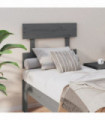 vidaXL Bed Headboard Grey 93.5x3x81 cm Solid Wood Pine