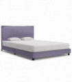 vidaXL Bed Frame Light Grey Fabric 135x190 cm Double
