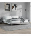 vidaXL Bed Frame Grey Sonoma 120x200 cm Engineered Wood