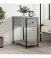 vidaXL Bedside Cabinet Grey Sonoma 30x60x60 cm Engineered Wood