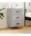 vidaXL Bedside Cabinet Concrete Grey 40x40x66 cm Engineered Wood