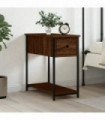 vidaXL Bedside Cabinet Brown Oak 30x60x60 cm Engineered Wood