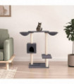 vidaXL Cat Tree with Scratching Posts Dark Grey 82 cm