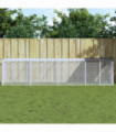 vidaXL Chicken Cage with Roof Anthracite 403x98x90 cm Galvanised Steel