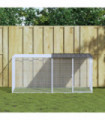 vidaXL Chicken Cage with Roof Anthracite 203x98x90 cm Galvanised Steel