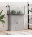 vidaXL Aquarium Stand Grey Sonoma 81x36x73 cm Engineered Wood