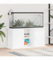 vidaXL Aquarium Stand High Gloss White 121x41x58 cm Engineered Wood