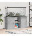 vidaXL Aquarium Stand Concrete Grey 121x41x58 cm Engineered Wood