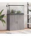 vidaXL Aquarium Stand Grey Sonoma 81x36x73 cm Engineered Wood