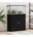 vidaXL Aquarium Stand Black 81x36x73 cm Engineered Wood