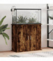 vidaXL Aquarium Stand Smoked Oak 81x36x73 cm Engineered Wood