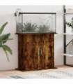 vidaXL Aquarium Stand Smoked Oak 81x36x73 cm Engineered Wood