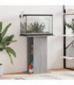 vidaXL Aquarium Stand Grey Sonoma 60.5x36x72.5 cm Engineered Wood