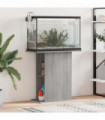 vidaXL Aquarium Stand Grey Sonoma 75x36x72.5 cm Engineered Wood