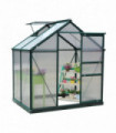 1.9x1.3x2 m Walk-In Mini Greenhouse-Dark Green Frame