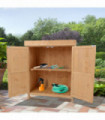 Outdoor Garden Storage Shed, Cedarwood-Burlywood Colour