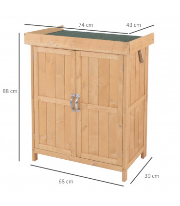 Outdoor Garden Storage Shed, Cedarwood-Burlywood Colour