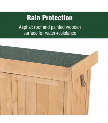 Outdoor Garden Storage Shed, Cedarwood-Burlywood Colour